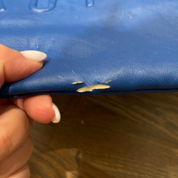 Zara Blue Clutch “Caution, Feeling Lucky״ - Picture 4 of 4